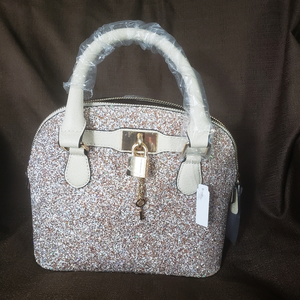 NWT Aldo Shimmery white evening bag